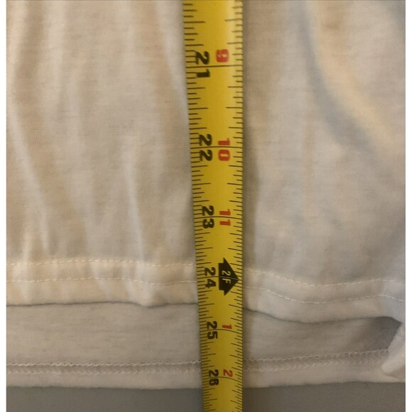 SHEIN Slaydiva Oversized T-Shirt Roll It Up. White Size Large - Picture 4 of 5